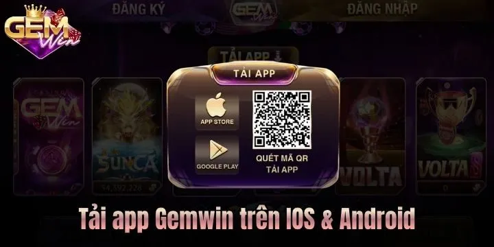 Tận hưởng trọn vẹn không gian giải trí khi tải app Gemwin