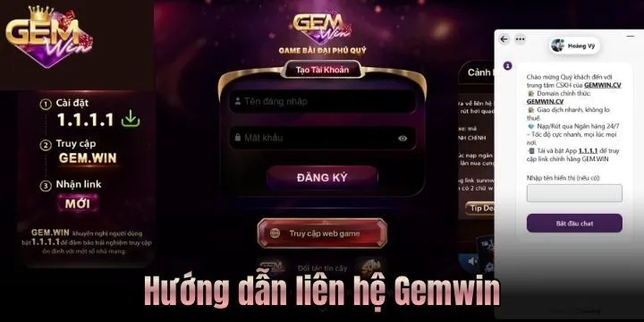 Liên hệ Gemwin - Hỗ trợ và giải đáp khi người chơi gửi yêu cầu 4 Hướng dẫn liên hệ Gemwin nhanh chóng