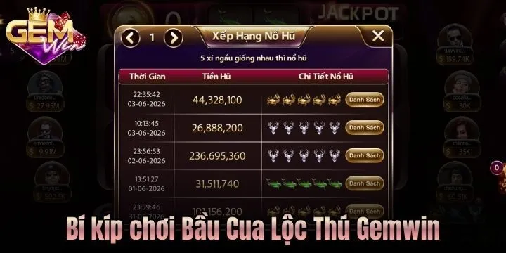 Tận dụng cơ hội đổi đời từ Bầu Cua Lộc Thú Gemwin