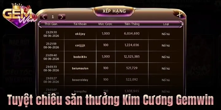 Tuyệt chiêu săn Kim Cương Gemwin được cao thủ truyền tai