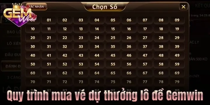 Quy trình mua vé số lô đề Gemwin
