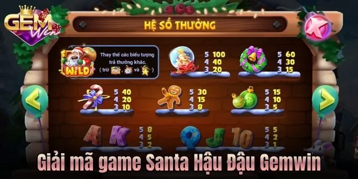 Giải mã trò chơi Santa Hậu Đậu Gemwin