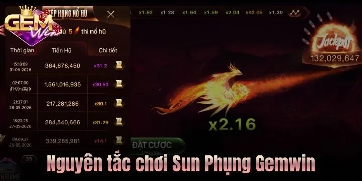 Nguyên tắc chơi Sun Phụng Gemwin
