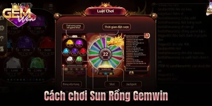 Cơ chế quay thưởng Sun Rồng Gem win
