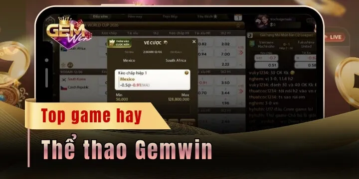 the thao gemwin 2026 moi nhat