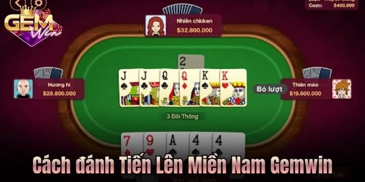 Cách đánh Tiến Lên Miền Nam Gemwin cho người mới
