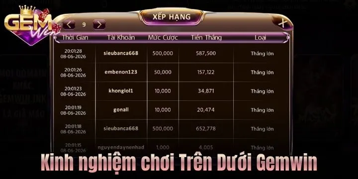Kinh nghiệm đoán Trên Dưới không bao giờ sai