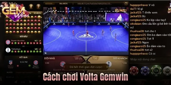Cách đặt cược Volta tại Gemwin