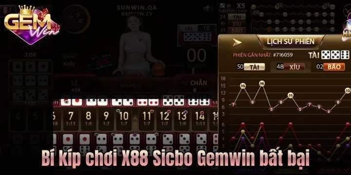 Hé lộ bí kíp cược X88 Sicbo Gemwin không bao giờ lỗ