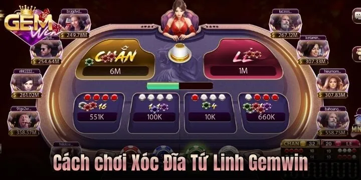 Chơi Xóc Đĩa Tứ Linh Gemwin đúng cách như thế nào? 